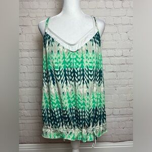 Athleta Crossback Blousy Printed Tankini Top